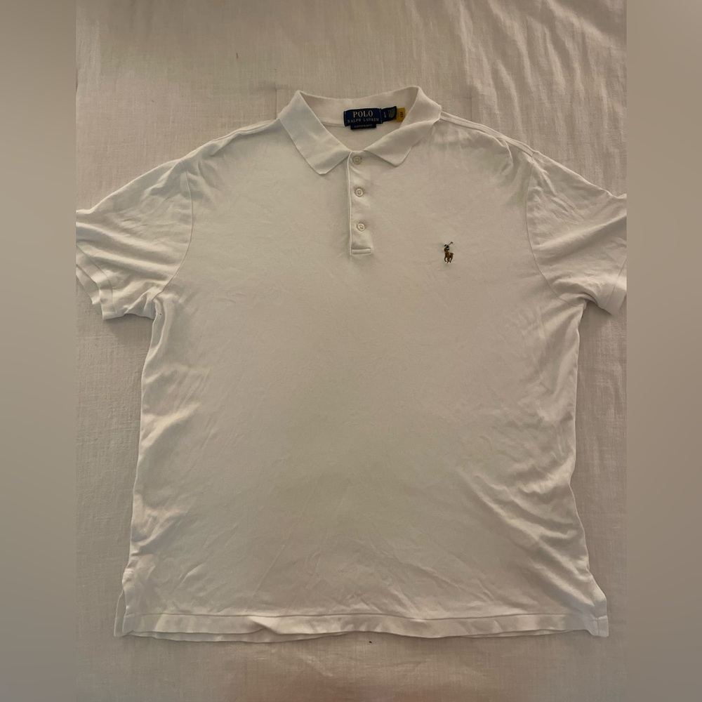 Polo Ralph Lauren Mens Custom Slim Fit Interlock Polo Shirt